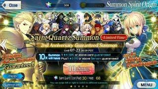 [FGO NA] 2nd Anniversary GSSR Summon