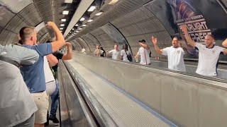 󠁧󠁢󠁥󠁮󠁧󠁿 England Fans CHANTING, LONDON UNDERGROUND