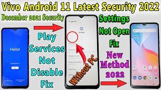 Vivo Android 11 FRP Bypass | Settings Not Open/ Google Play Services Not Disable Fix Latest Security