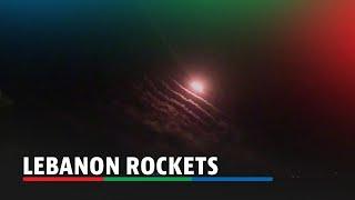 Rockets fired towards Israel as seen from Lebanon | ABS-CBN News