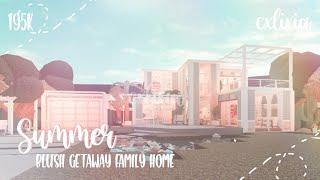 ROBLOX | Bloxburg: Summer Aesthetic Modern Getaway Family Home | Speedbuild | $195k | cxlixia