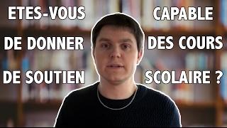 Etês-Vous Capable De Donner Des Cours De Soutien Scolaire ?