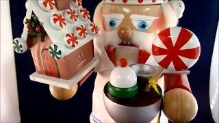 S1908 Steinbach Nutcracker Santa Baker with Gingerbread House