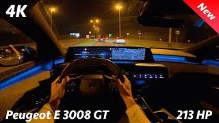 Peugeot E 3008 GT 2024 Night POV drive & Full Review (0-100, Matrix, consumption)