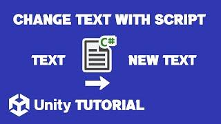 Unity Change Text With Script | Unity TextMeshPro Change Text Script