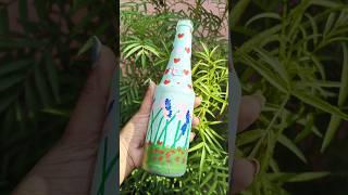 Diy bottle art ||Reuse old glass bottle .#trending #trendingshorts #diy #viralshorts #homedecor