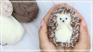 Amazing idea! How to make a cute Hedgehog out of yarn - DIY NataliDoma