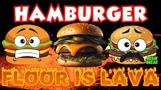 HAMBURGER FLOOR IS LAVA EXERCISE BRAIN BREAK FOR KIDS RUN CHASE LIKE GONOODLE FREEZE DANCE JUST