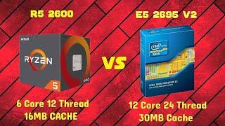 RYZEN 5 2600 VS XEON E5 2695 V2 CPU-Z | CINEBENCH R20 Single Core  & Multicore Performance Test