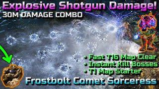 OVERPOWERED FORK SHOTGUN PROJECTILES! Frostbolt Comet Stormweaver Sorceress Build - Path of Exile 2