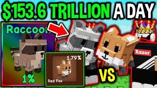 USING EVERY ROBBER PET TEAM To Make 153.6 TRILLION A DAY in Roblox Grow a Garden..