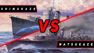 ЭСМИНЕЦ NATSUKAZE VS SHIMAKAZE! VKPLAY TWITCH TROVO YOUTUBE МИР КОРАБЛЕЙ!