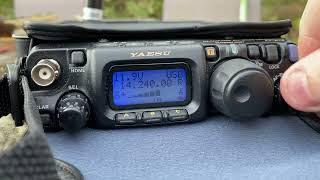 MFJ-1820T Whip antenna and Yaesu FT-818