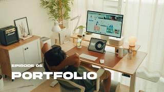 How I create a Behance portfolio presentation | Vlog 05