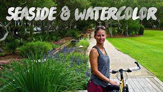 Biking Beautiful Seaside Florida and Travel Tips. Stunning 4K Footage. Highway 30A Travel Vlog.