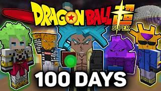 We Spent 100 Days in Dragon Ball Super Minecraft [5 Friends]