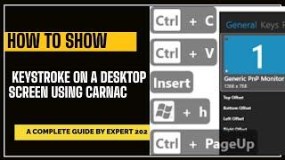 onscreenkey - How to show keystroke on a desktop screen using Carnac | three minutes fix