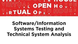 Software/Information Systems Testing and Technical System Analysis