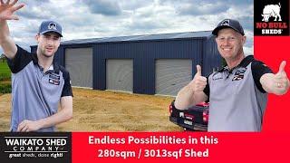 Low Cost Industrial Shed Construction Demonstrated with this Massive Shed