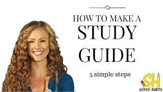 How to make a study guide