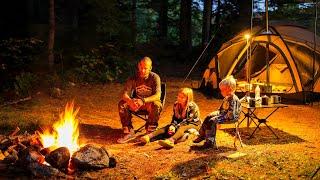 Hot Tent Camping And Overland Adventure In The Forest