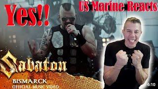 US Marine Vet Reaction to : SABATON - Bismarck (Official Music Video) by @Sabaton