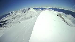 Skiing Mt. Sherman solo in winter