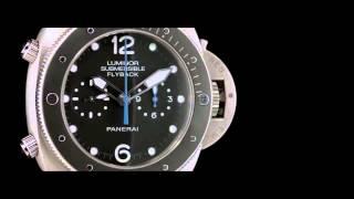 Officine PANERAI Luminor SUBMERSIBLE 1950 3 Days Chrono Flyback TITANIO