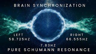 Schumann Resonance| Pure Frequency 7.83hz for BRAIN SYNCHRONIZATION Meditation #binauralbeats