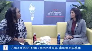 Assistant Superintendent Champagne Interviews NJ State Teacher of Year Theresa Maughan