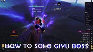 Project Slayers How to Solo Giyu Boss [EASY METHOD]