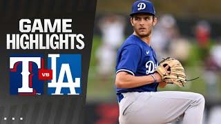 Rangers vs Dodgers Game Highlights (3/6/25) MLB Highlights