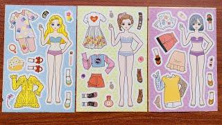 Hình Dán Chân Váy, Đồ Bộ, Áo Phông cho búp bê - Doll Sticker Dressing (Rainbow Candy)