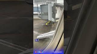 Passenger escaped using emergency slide ! | Aviation Geeks