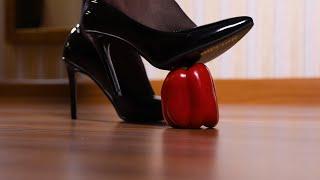 Crushing Crunchy & Soft Things with High Heels ASMR