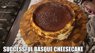 Successful Basque Cheesecake