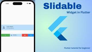 Slidable (Widget) in flutter [2023] || Learn-Flutter