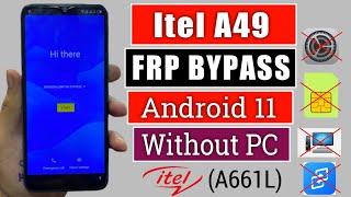 Itel A49 FRP Bypass Android 11 | Itel (A661L) Google Account Unlock Without Pc | New Method 2024