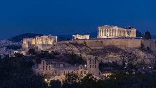 4K Sunset Timelapse at the Acropolis, Athens