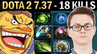 Techies Gameplay Miracle with 18 Kills and Octarine - Dota 7.37