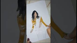 elegance with green #shorts #painting #drawing #art #tendingshorts #vairalshort #viralvideo
