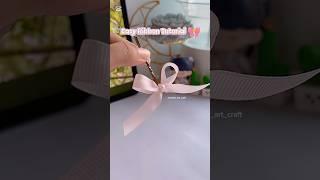 Easy Ribbon Tutorial  #shorts #art #diy #muktaartandcraft #youtubeshorts