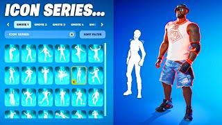 ALL ICON SERIES DANCES & EMOTES IN FORTNITE..!