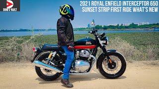 2021 Royal Enfield Interceptor 650 Sunset Strip First Ride Review What's New