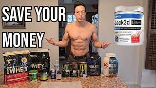 The Best Supplements to GAIN MUSCLE and LOSE FAT for SIX-PACK ABS! Protein, Creatine, Pre-Workout