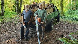 Gathering Winter Firewood at Neighbor Al's