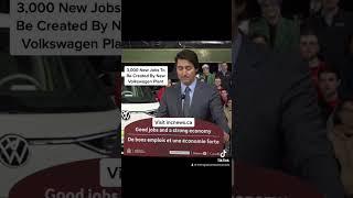 New Volkswagen battery plan in Canada announced by PM Justin Trudeau