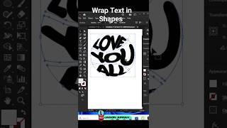 How to Wrap Text in Shapes with Adobe Illustrator #illustratortips