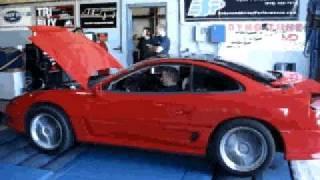 Red dodge stealth on AWD-dyno