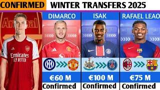 NEW CONFIRMED TRANSFERS & RUMOURS WINTER 2025DIMARCO TO MAN UNITED,GYOKERES TO ARSENAL